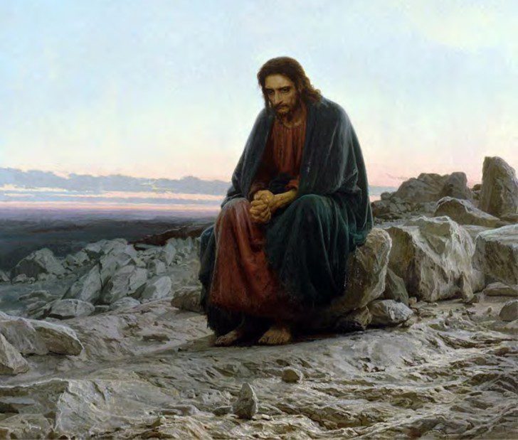 И.Н.Крамской. Христос в пустыне.